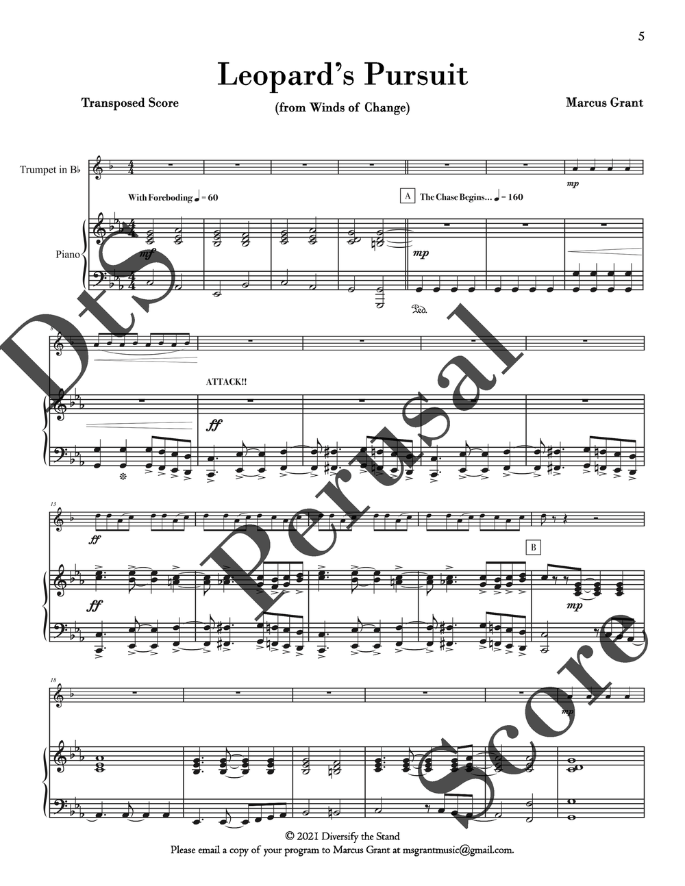Winds of Change Digital Trumpet Book — Diversify the Stand